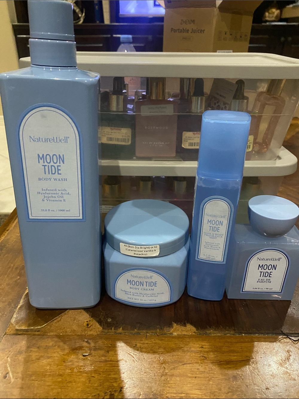 Moon Tide Bath & Body Set - perfume, body cream, body wash and spray mist